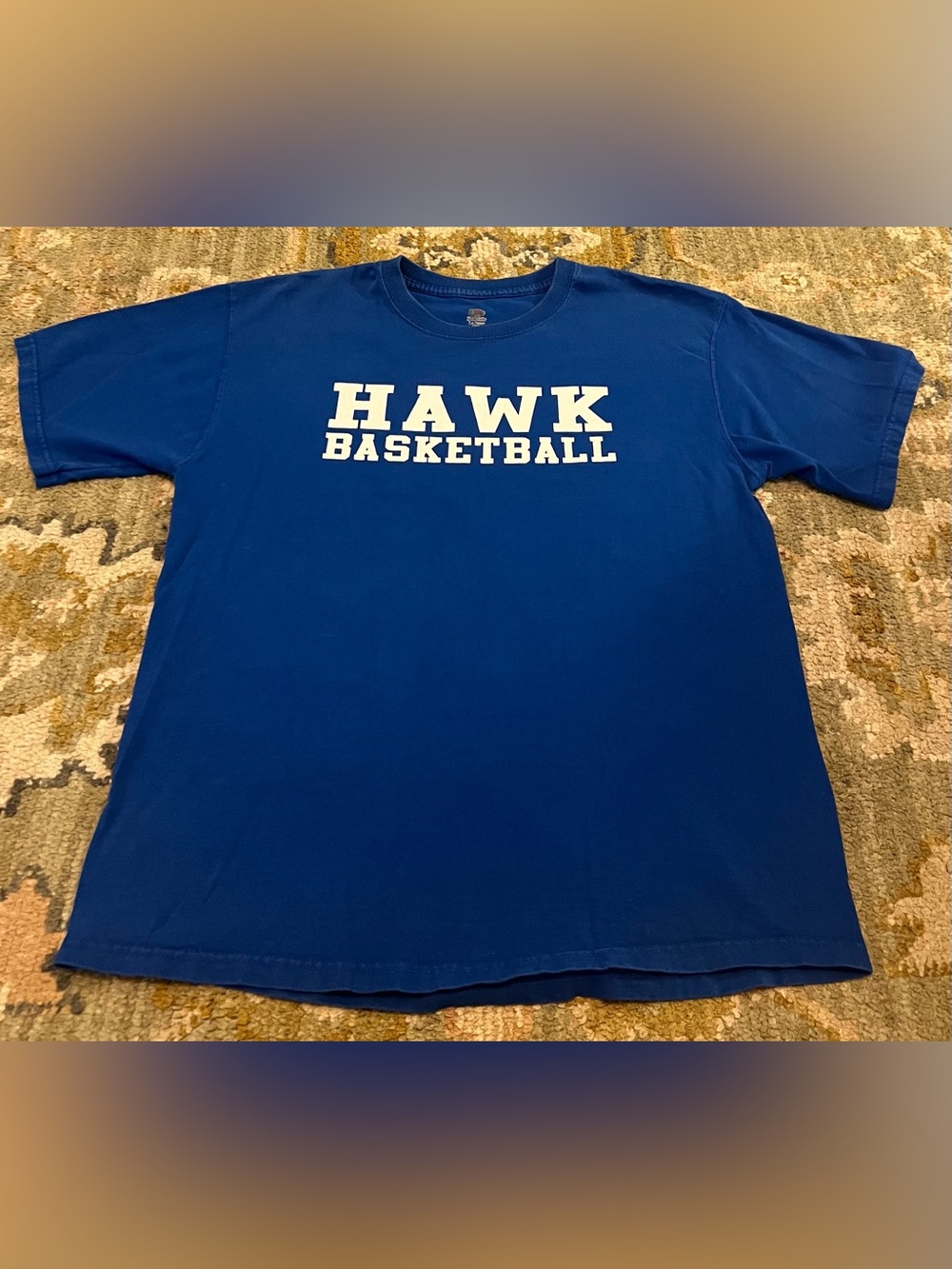 Kansas Jayhawks Joe College Hawk Shirt Men’s Size Large Color Blue